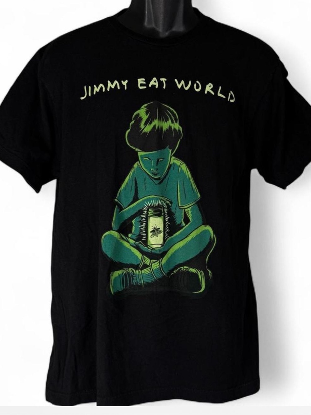 Jimmy Eat World Integrity Blues Tour 2017 Boy Firefly Jar Black T-Shirt Men’s L - Picture 2 of 6